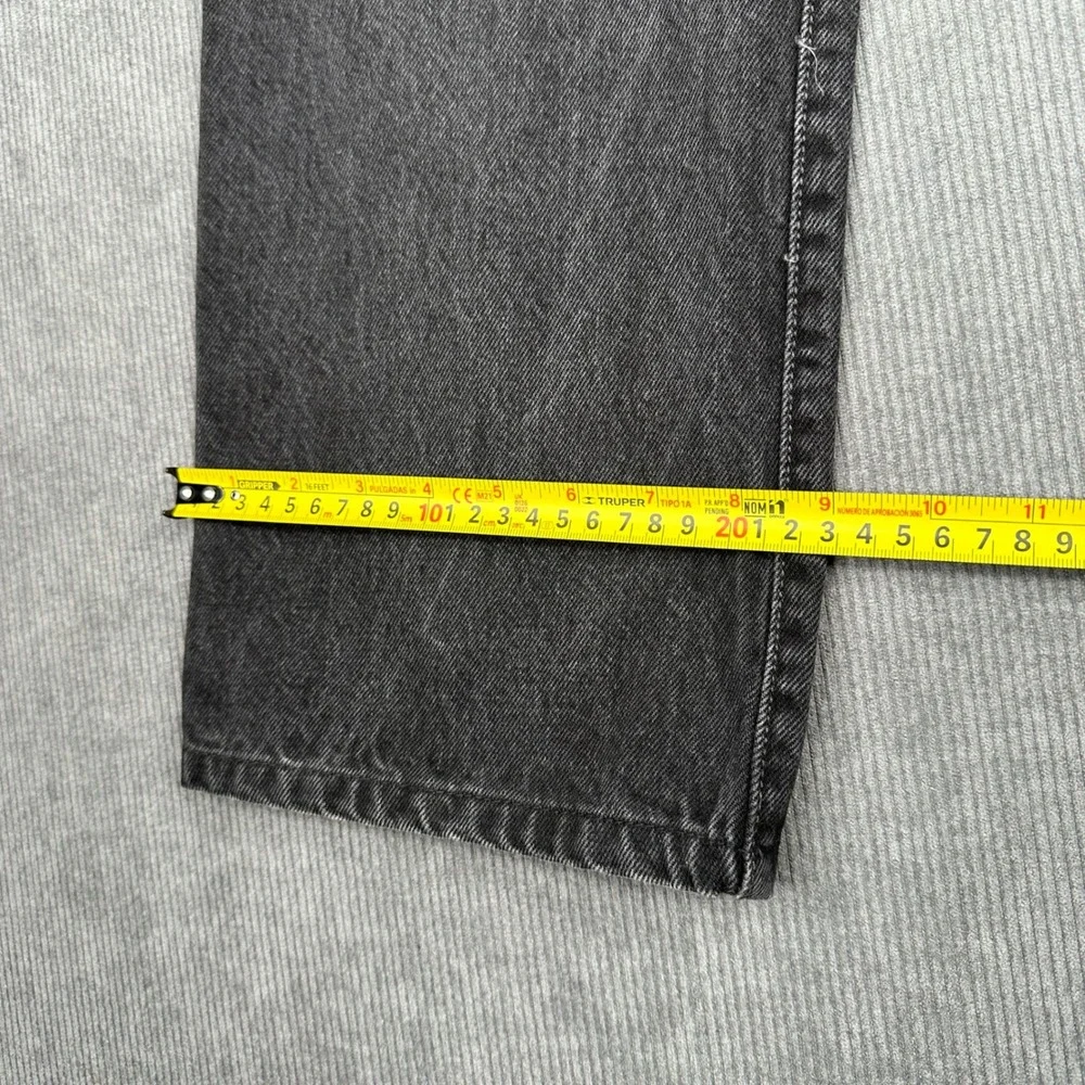Vtg Levi 501 Original Fit Jeans W32 L29 Black Faded Straight Denim Mexico